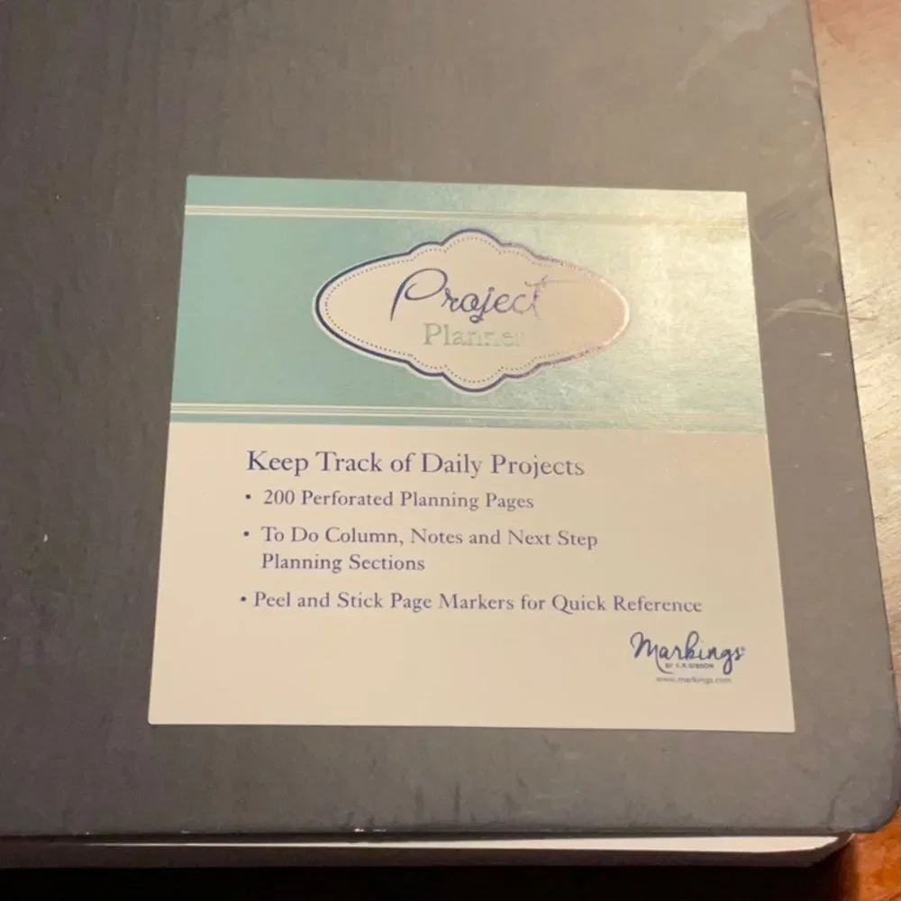 Project Planner Spiral Notebook Planner New with Tags